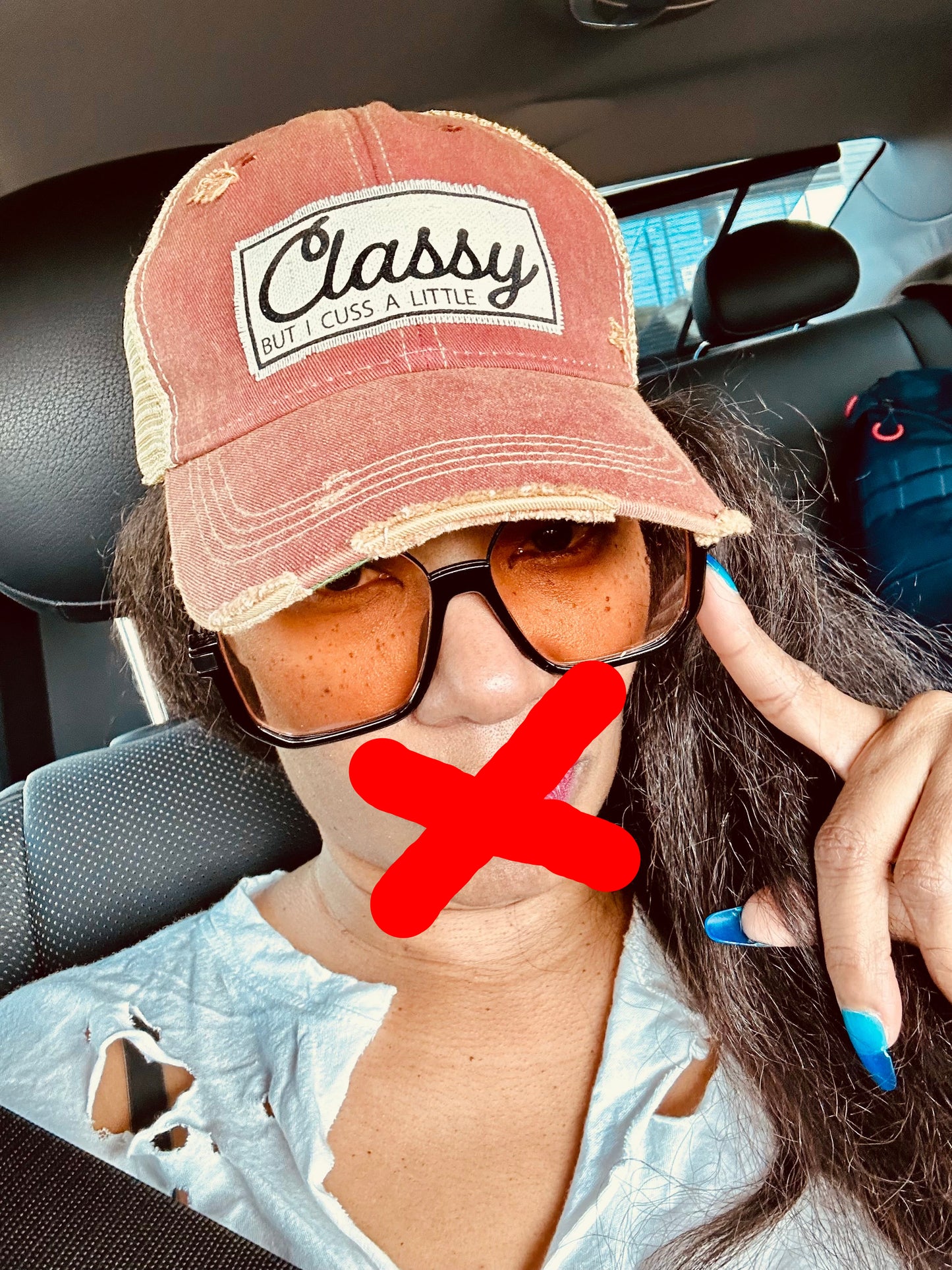 Classy Sassy Hat | "Classy But I Cuss A Little" Snapback Cap - Cotton Patch