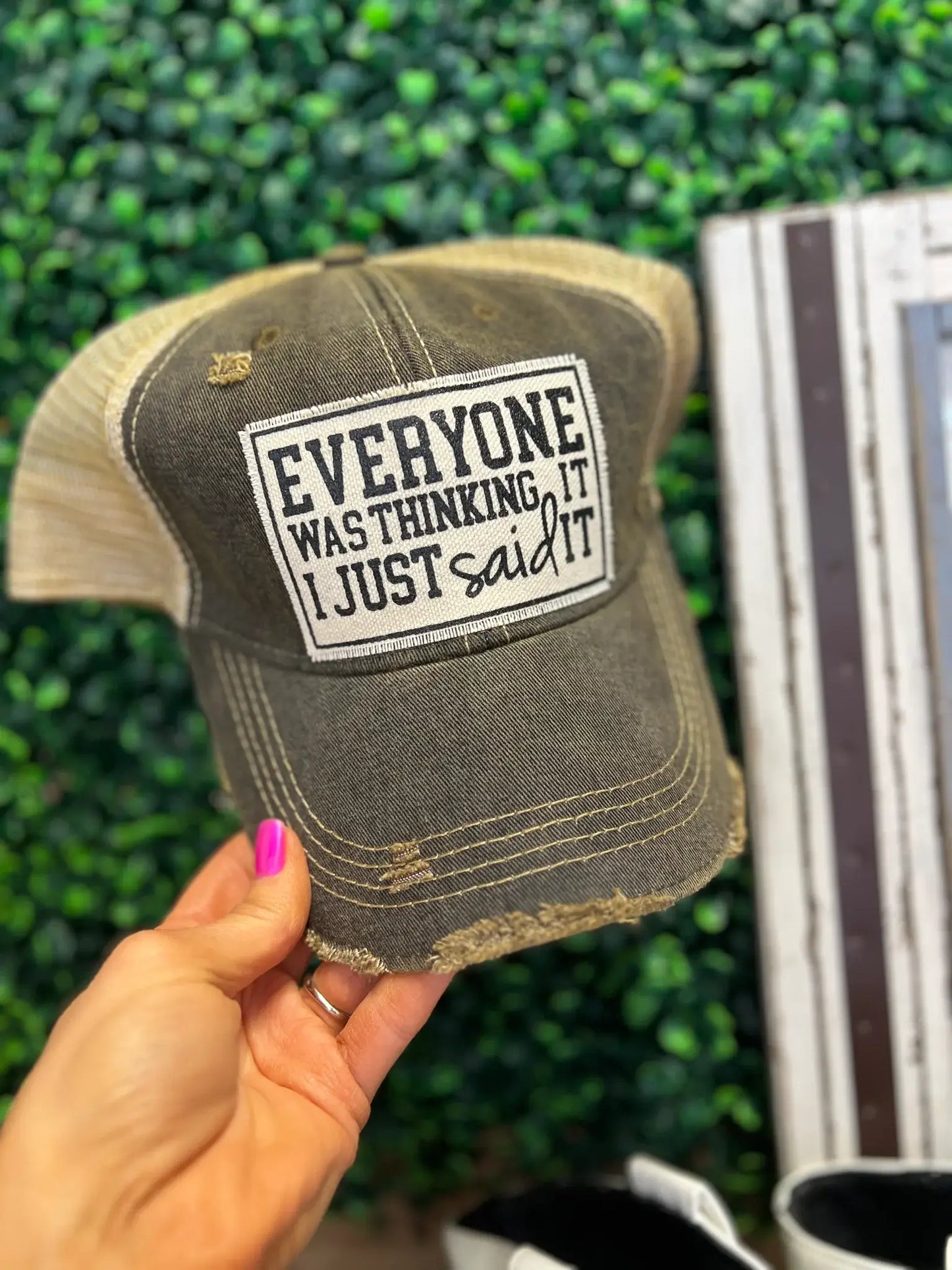 Brutally Honest Hat | "Everyone Was Thinking It I Just Said It" Snapback Cap