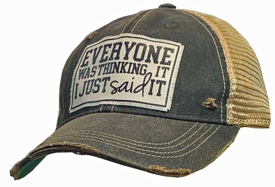 Brutally Honest Hat | "Everyone Was Thinking It I Just Said It" Snapback Cap
