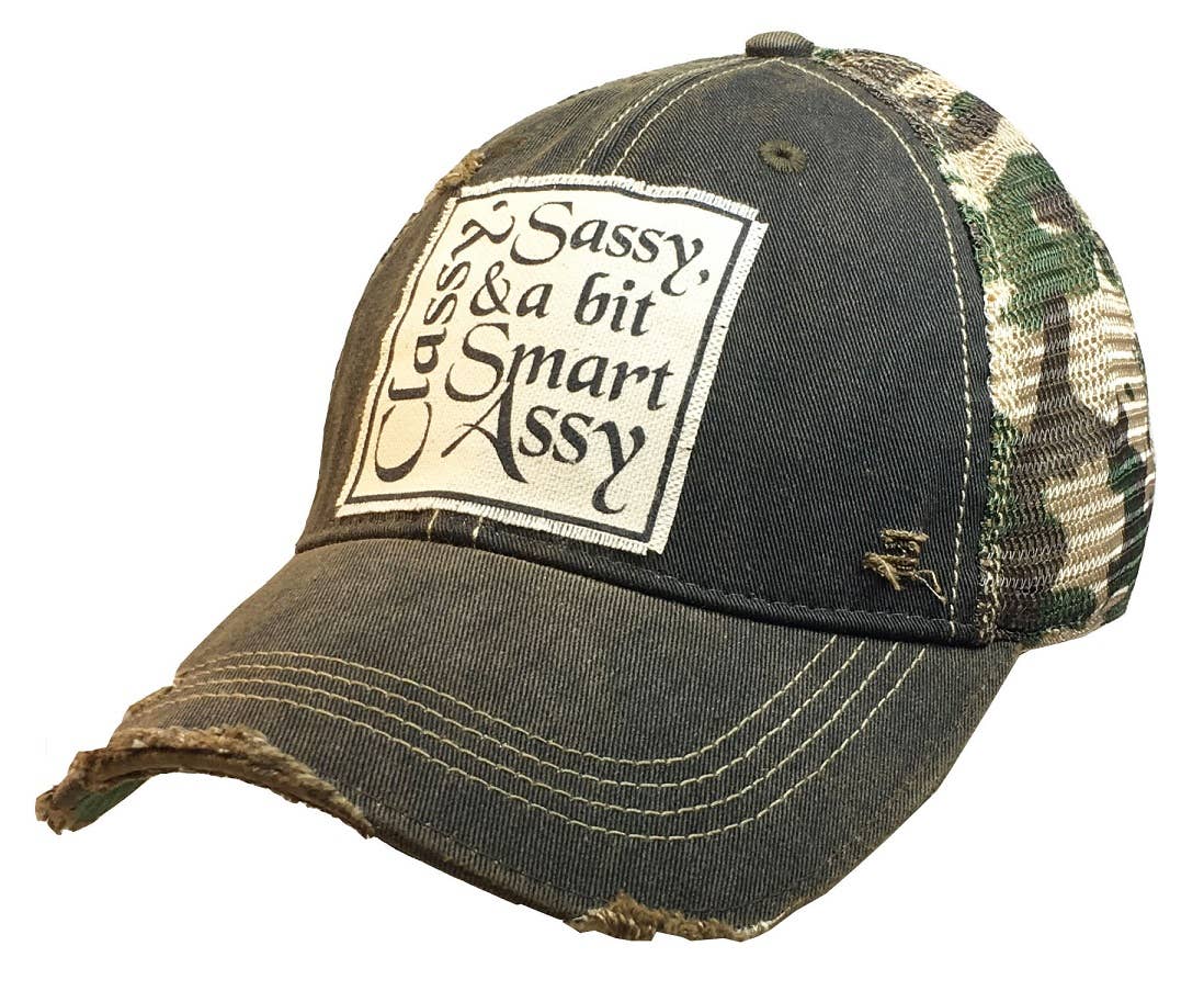 Snapback Cap | "Classy Sassy & A Bit Smart Assy" Sassy Patch Hat - Vintage Style